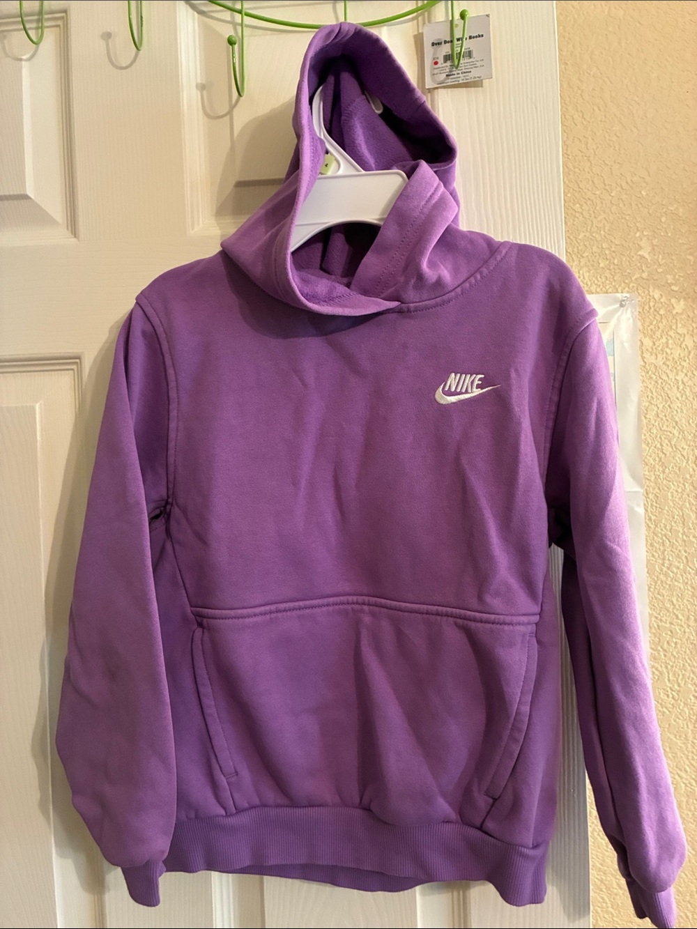 Nike Kids Purple Fleece Lined Hoodie Pullover